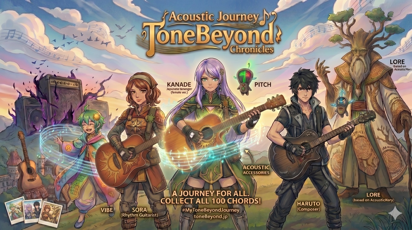 ToneBeyond Chronicles — Acoustic Journey コンセプトアート（KANADE / 別バージョン）